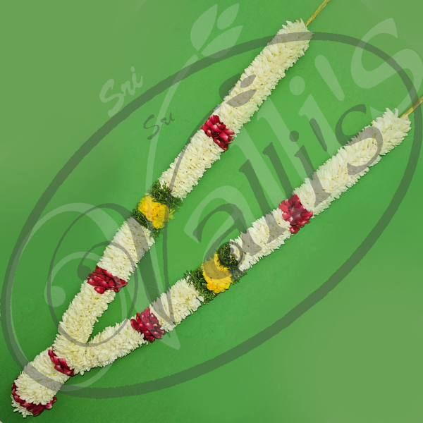 Temple Tube Rose Triple Border Garland - TP0115