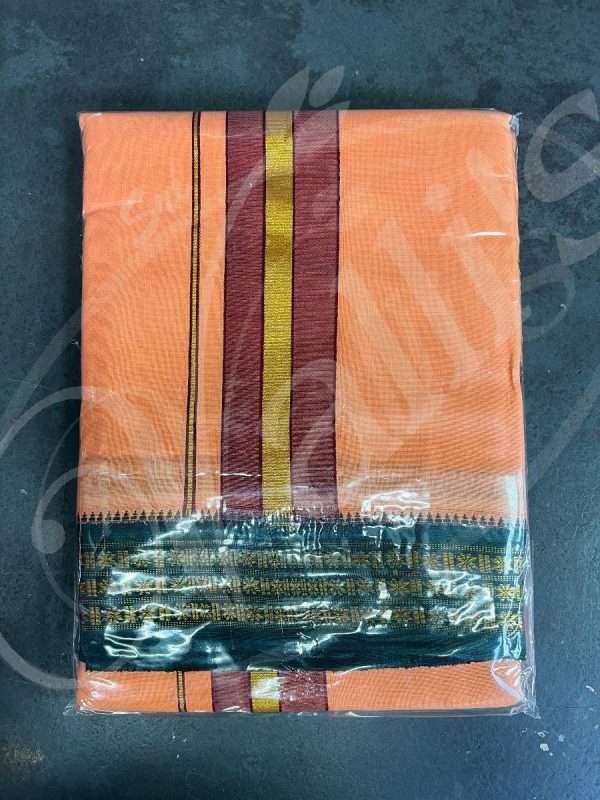 TD0008 Dhoti And Towel 9 X 5 Cotton