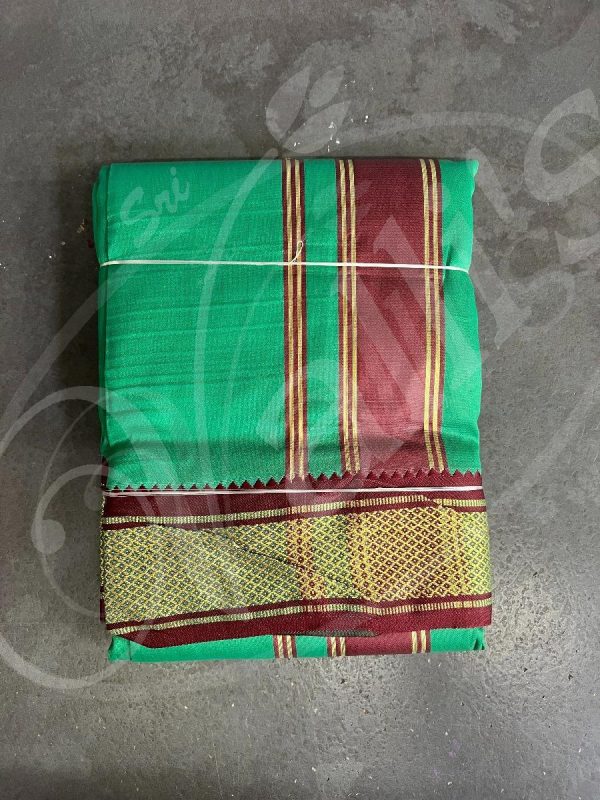 TD0027 Dhoti and Towel 9 x 5 Silk