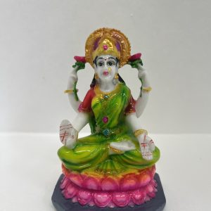 HP0113  Lakshmi Hand Painted Cultured Marble