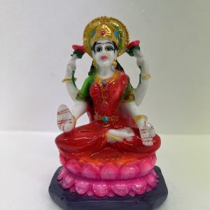 HP0112  Lakshmi Hand Painted Cultured Marble